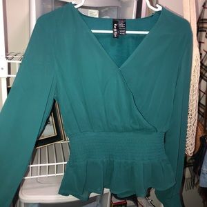 Long Sleeve Green Top